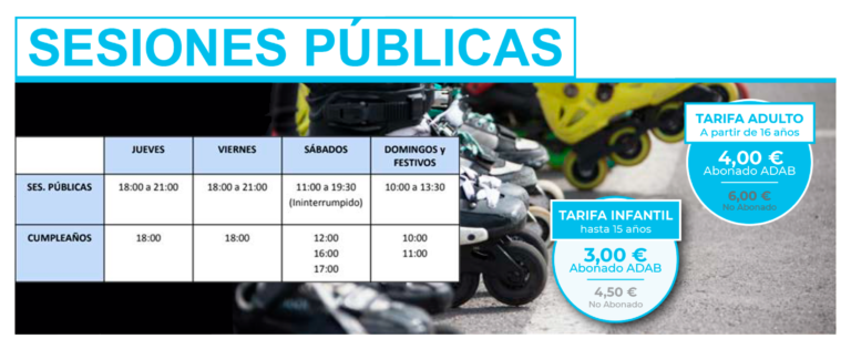 Sesiones Publicas Roller PDB |      Palacio Deportes Benalmádena |      Palacio Deportes Benalmádena