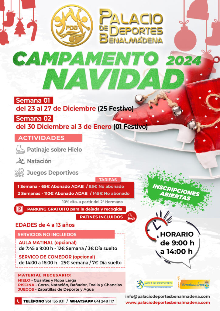 campamento-navidad-pdb-2024 |      Palacio Deportes Benalmádena |      Palacio Deportes Benalmádena